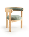 Moulin Chair in ECOOL Garden Leaf 20 with beech and plywood base – theMADgroup