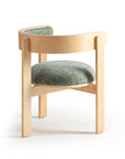 Moulin Chair in ECOOL Garden Leaf 20 with beech and plywood base – theMADgroup