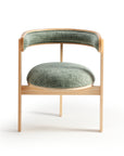 Moulin Chair in ECOOL Garden Leaf 20 with beech and plywood base – theMADgroup