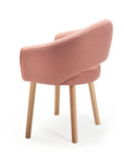 Grace Chair in vintage pink and Barcelona brick with oak legs – theMADgroup