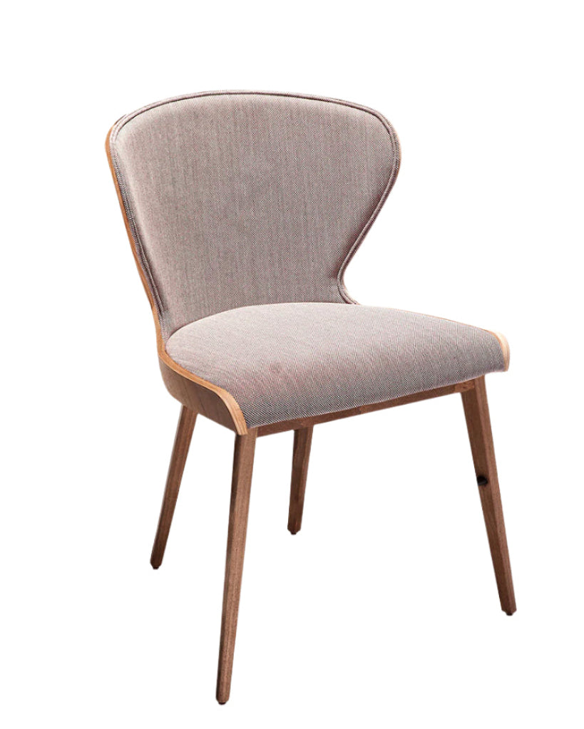 Cabàs 6023 Chair | Upholstered with Wood Back | theMADgroup