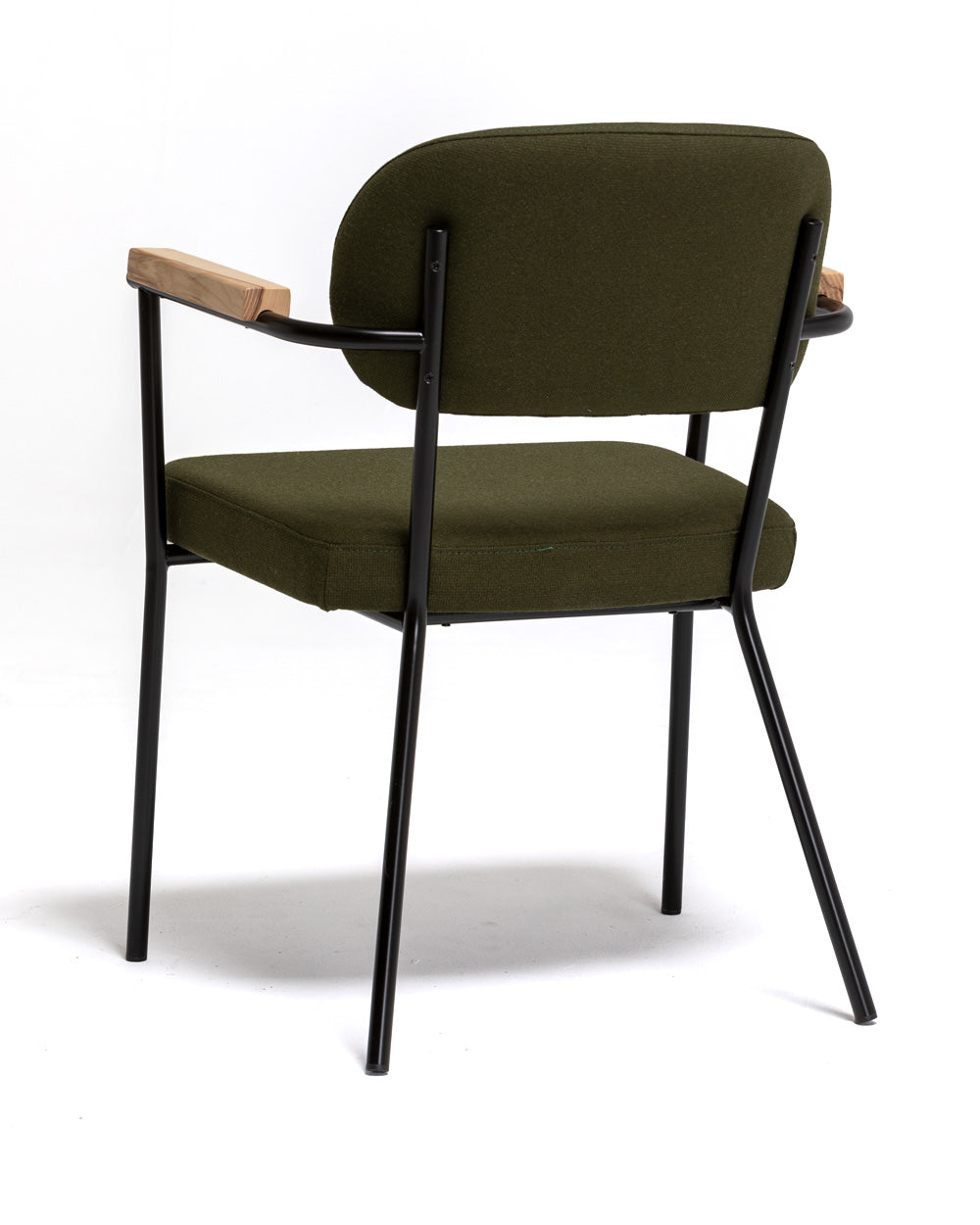 Tubo 6066 Armchair | Iron Frame with Wood Arms | theMADgroup