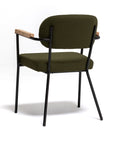Tubo 6066 Armchair | Iron Frame with Wood Arms | theMADgroup