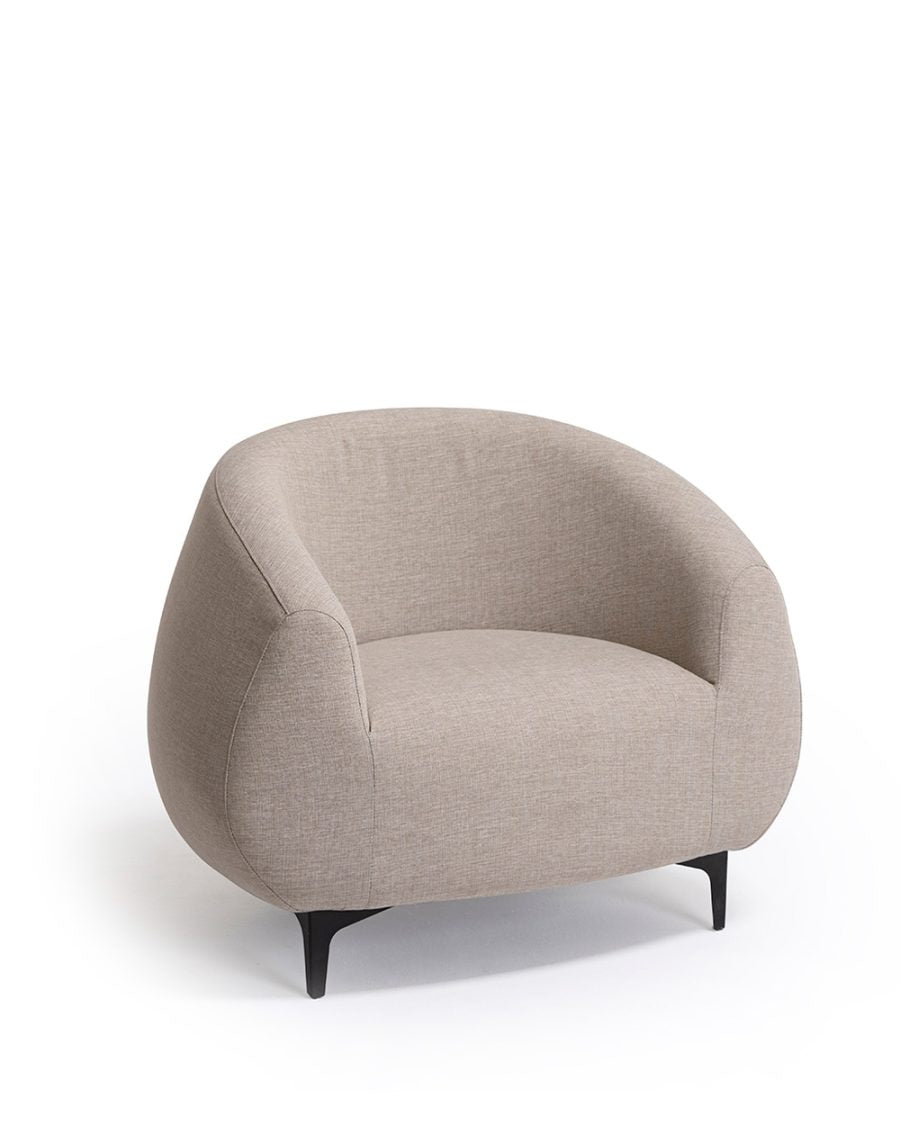 Blend 6350 Lounge Chair | Upholstered with Iron Legs | theMADgroup
