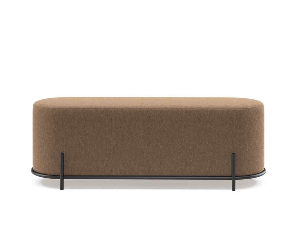 Pouf 6355 | Iron Frame Upholstered Pouf Seat | theMADgroup