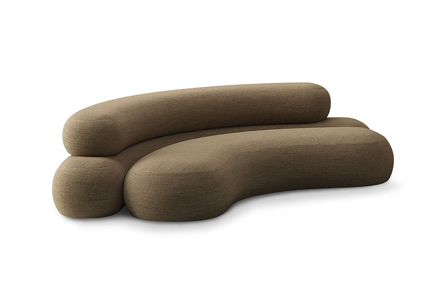 Buy Nephelibate Brown Sofa | Earth-Toned Cloud Comfort | theMADgroup