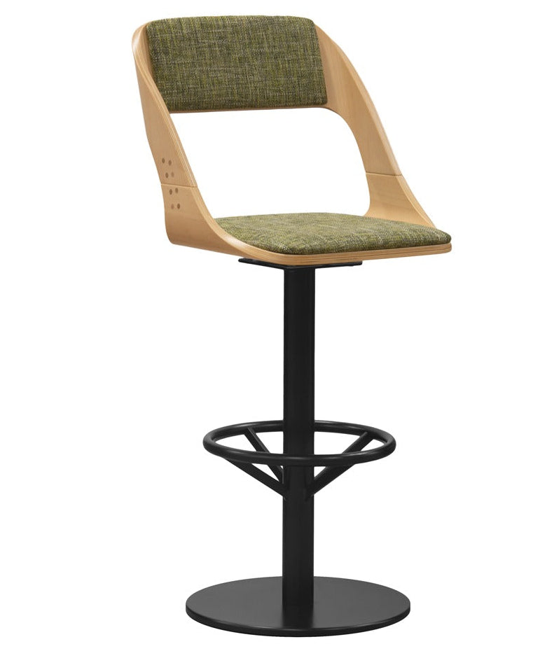 Alicia Stool Swivel barstool with cushioned seat | theMADgroup