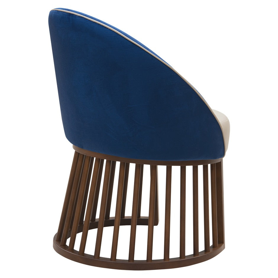 Binio Dining Chair  with cushioned seat and modern wooden frame | theMADgroup