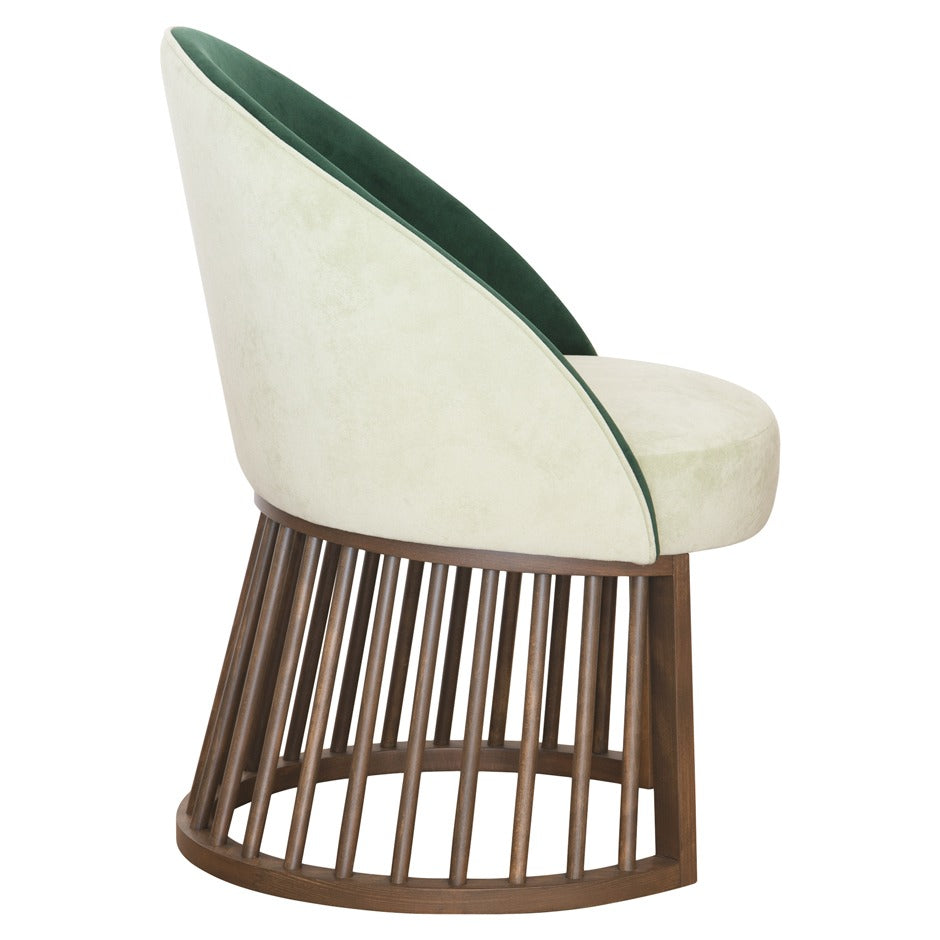 Binio Dining Chair  with cushioned seat and modern wooden frame | theMADgroup