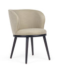 Audrey CB armchair with modern curved back and sleek frame | theMADgroup