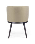 Audrey CB armchair with modern curved back and sleek frame | theMADgroup