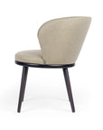 Audrey CB armchair with modern curved back and sleek frame | theMADgroup