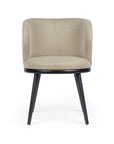 Audrey CB armchair with modern curved back and sleek frame | theMADgroup