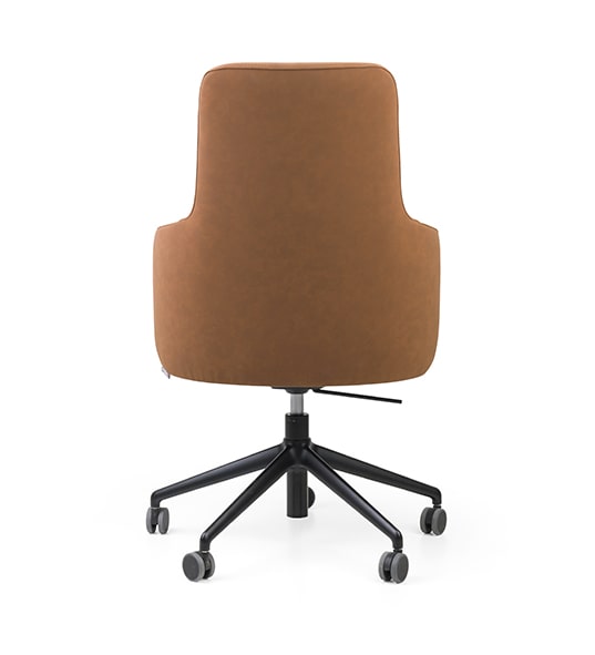 High back modern armchair – Nuzzle High EST CB Metal | theMADgroup