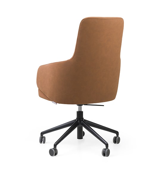 High back modern armchair – Nuzzle High EST CB Metal | theMADgroup