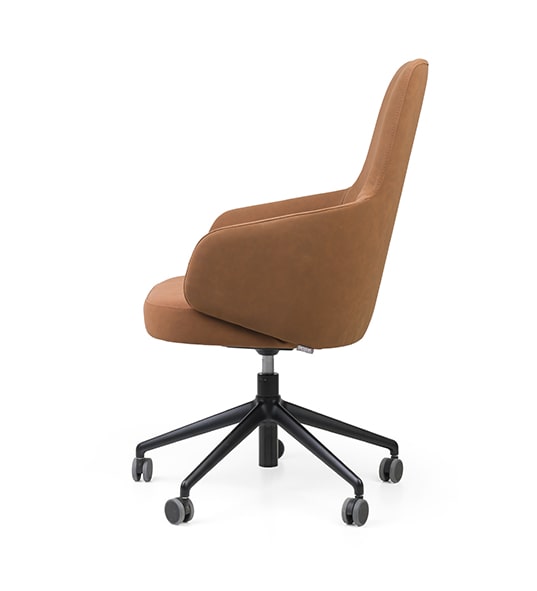 High back modern armchair – Nuzzle High EST CB Metal | theMADgroup