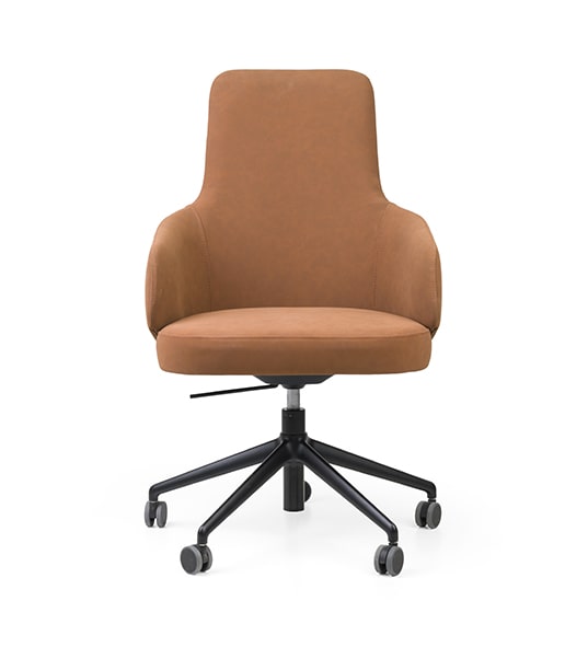 High back modern armchair – Nuzzle High EST CB Metal | theMADgroup