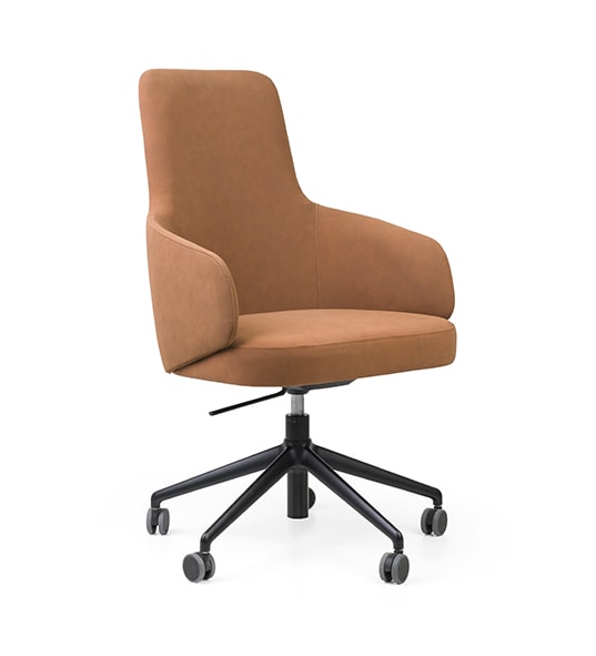 High back modern armchair – Nuzzle High EST CB Metal | theMADgroup