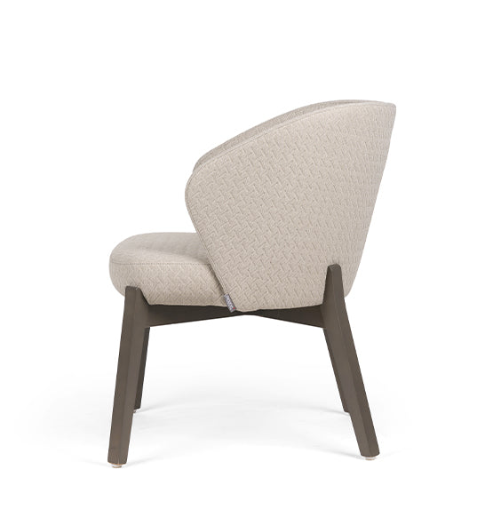 Elicia Mass lounge chair with deep seat and modern curved form | theMADgroup
