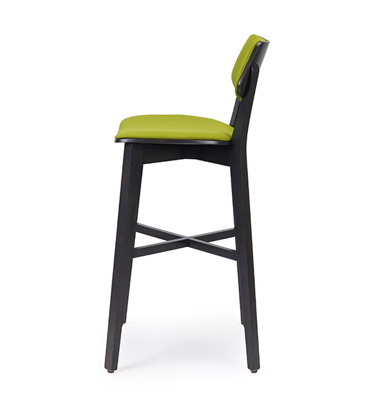Myranda Bar stool with refined balance and open form | theMADgroup