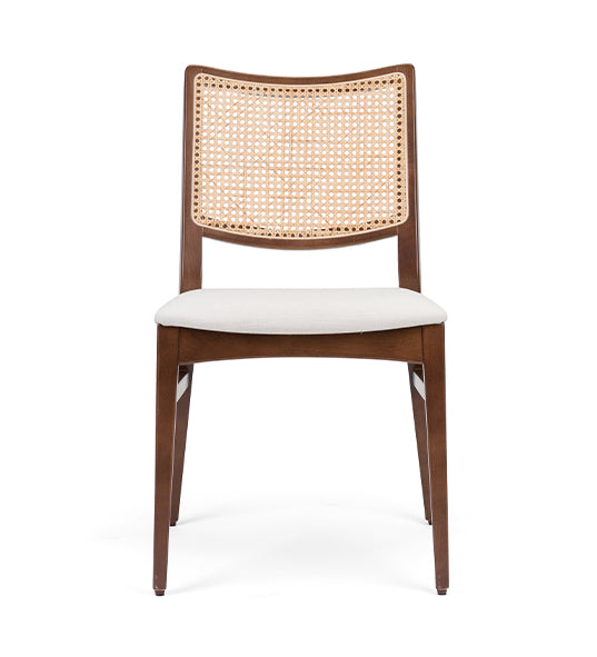 Stylish Spirit Wicker chair with woven backrest | theMADgroup