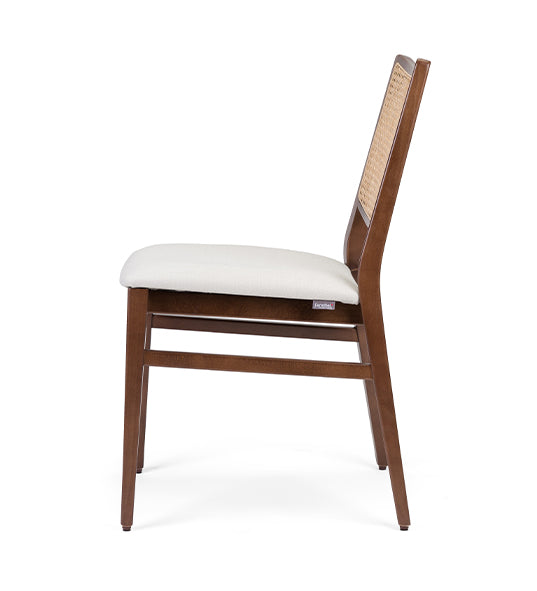 Stylish Spirit Wicker chair with woven backrest | theMADgroup