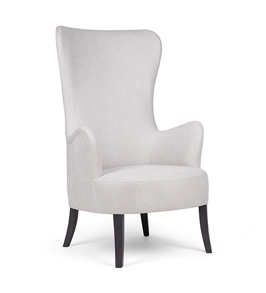 Flower Lounge High chair with high backrest and elegant silhouette | theMADgroup