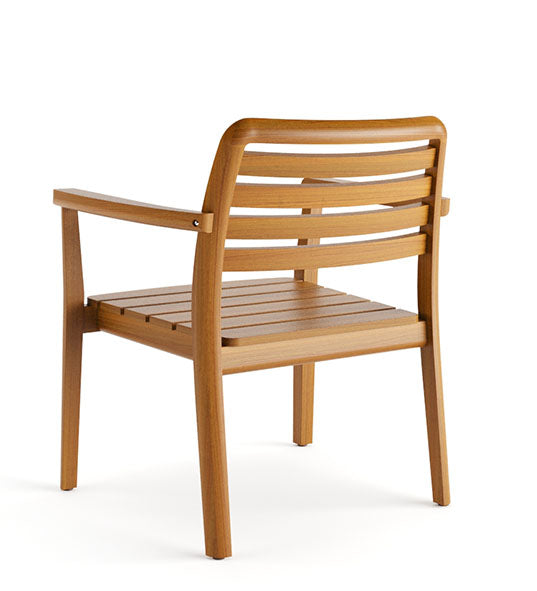 Low-slung Palmar Lounge outdoor chair with airy, modern frame | theMADgroup