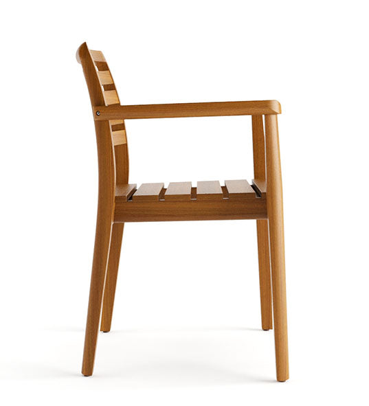 Outdoor Palmar CB armchair with relaxed lines and refined finish | theMADgroup