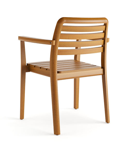 Outdoor Palmar CB armchair with relaxed lines and refined finish | theMADgroup