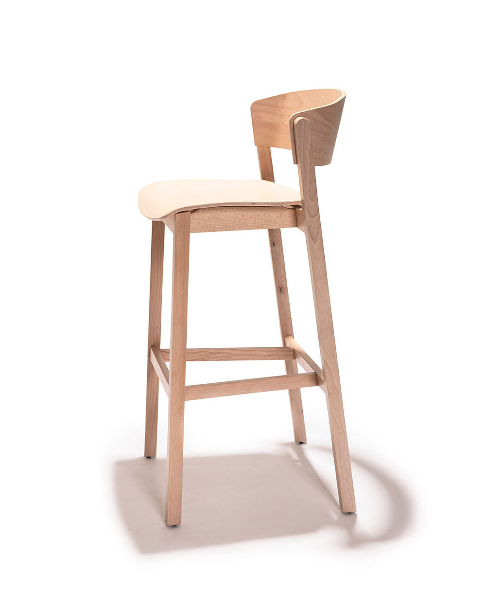 Koto 5906 Stool | Beech Frame Plywood Seat & Back | theMADgroup
