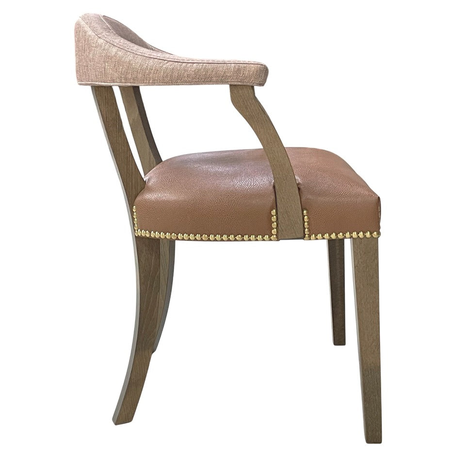  Lila Dining Chair armchair with wide armrests and plush upholstered cushions | theMADgroup