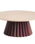 Buy Pleated Coffee Table D80 H26 | Extra Low Modern Centre Table | theMADgroup