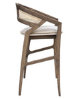 Rory Bar Stool with cane back and cushioned seat | theMADgroup