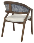 Rory Upholstered Chair with curved wooden frame and upholstered back | theMADgroup