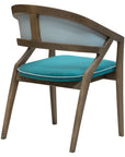 Rory Upholstered Chair with curved wooden frame and upholstered back | theMADgroup