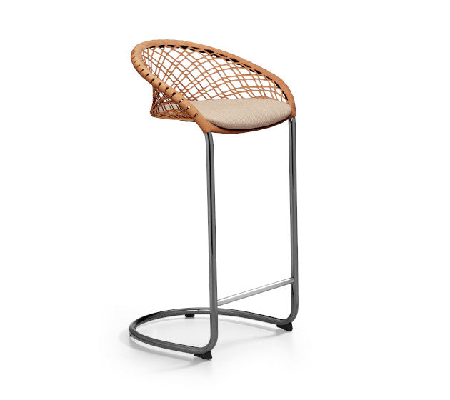 P47 H75 M TS-CU Stool | Leather & Upholstered Stool | theMADgroup
