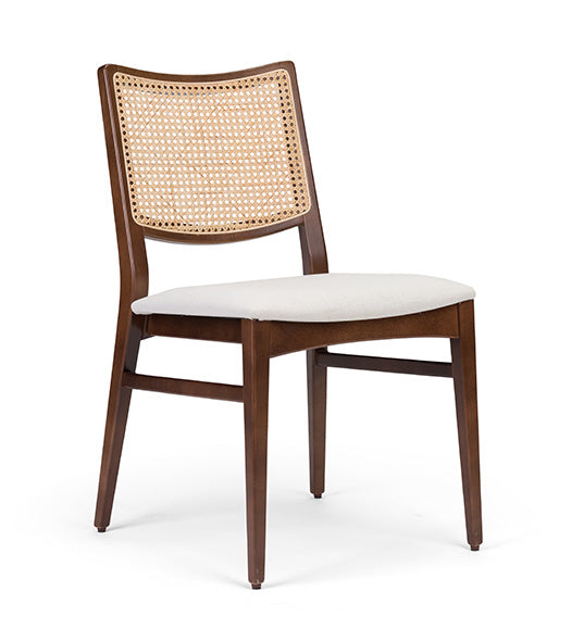 Stylish Spirit Wicker chair with woven backrest | theMADgroup