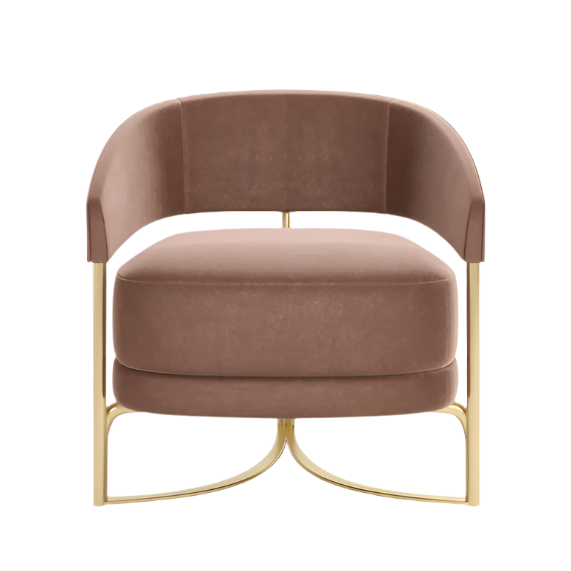 TMG - Mira Club Chair | Modern Curved Chair | Comfortable Seating | TheMADgroup