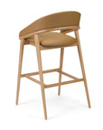 Tagada EST Bar Stool with elevated frame and curved modern seat | theMADgroup