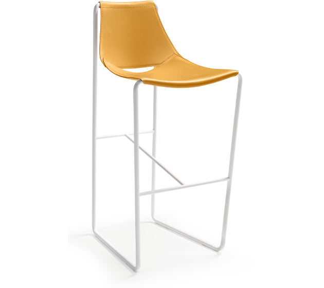 Buy Apelle H75 M CU Stool | Elegant Leather Bar Stool | theMADgroup