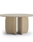 Catus dinner table with natural travertine marble top – theMADgroup