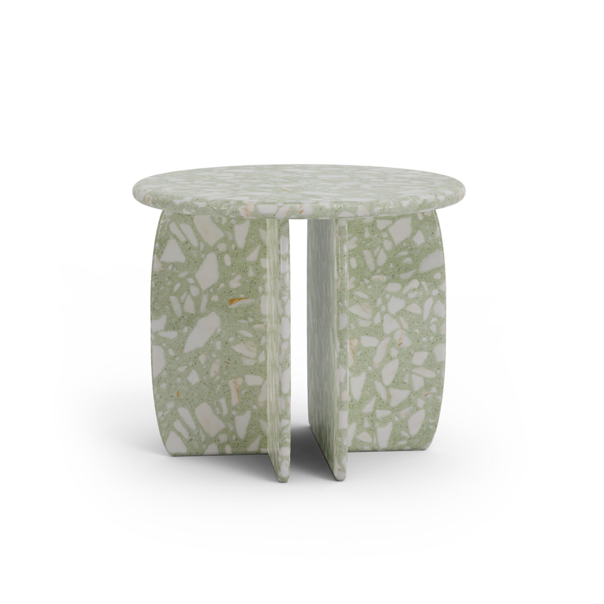 Catus side table with terrazzo sage marble top – theMADgroup