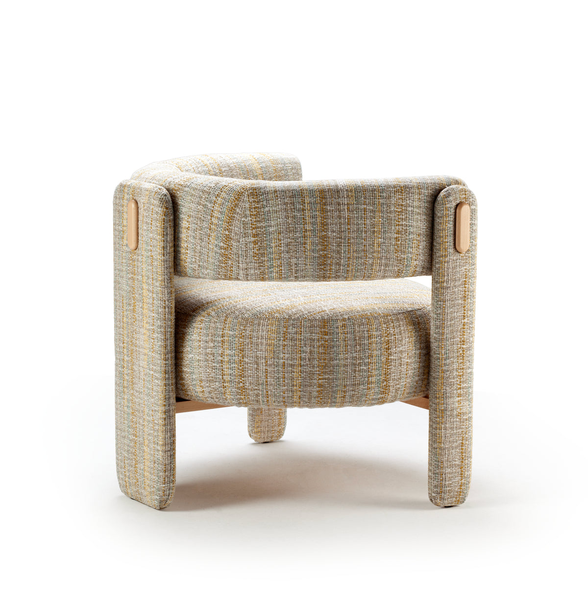 Choux Armchair with Bayes Sunshine structure and beech 056-0 solid wood applications – theMADgroup