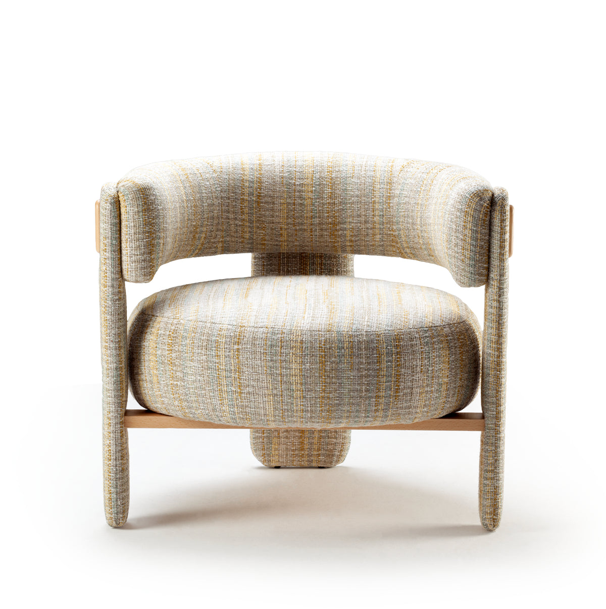 Choux Armchair with Bayes Sunshine structure and beech 056-0 solid wood applications – theMADgroup