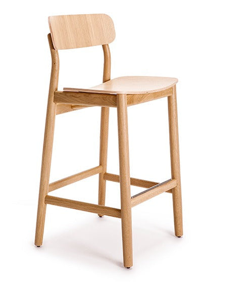 Basic Backrest Stool 60 | Mid Height Stool with Support | TheMADgroup