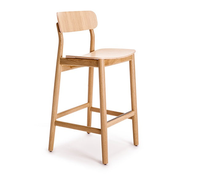 Basic Backrest Stool 60 | Mid Height Stool with Support | TheMADgroup