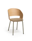 Goose Chair with Armrests & Metallic Legs | Sleek Modern Seating | TheMADgroup