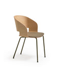 Goose Chair with Armrests & Metallic Legs | Sleek Modern Seating | TheMADgroup