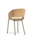 Goose Chair with Armrests & Metallic Legs | Sleek Modern Seating | TheMADgroup